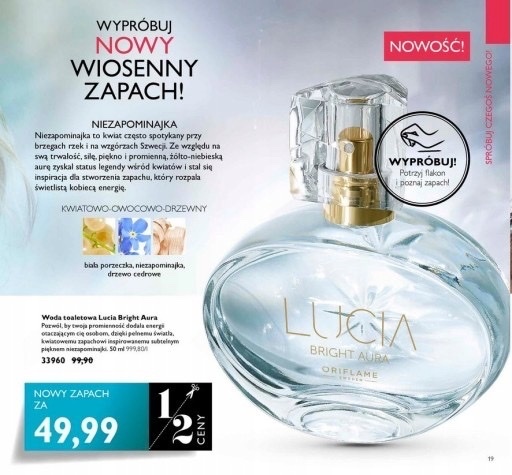 Woda toaletowa Lucia Bright Aura 50ml Oriflame | Żmigród | Kup teraz na ...
