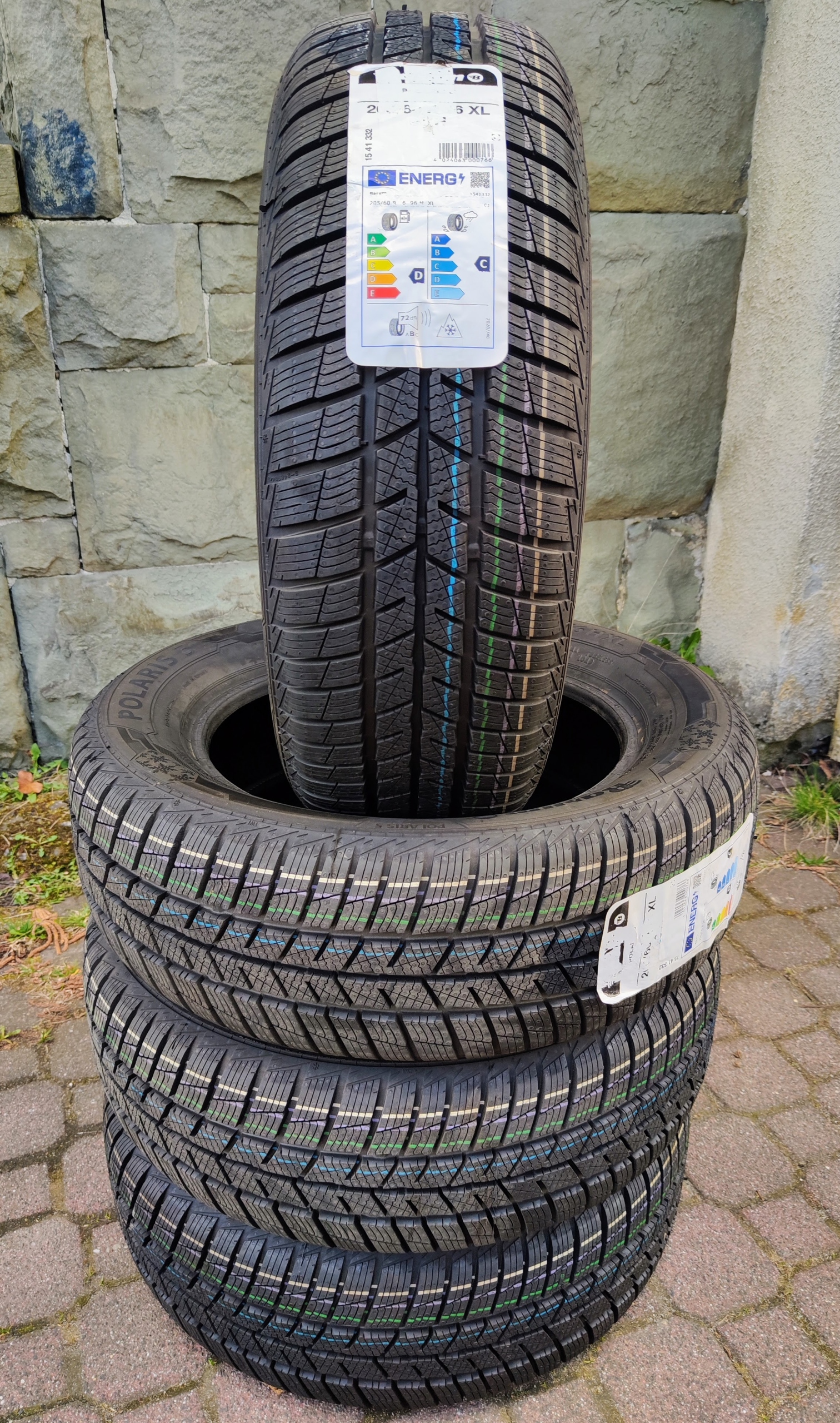 НОВЕ ШИНИ ЗИМА 4 SZT. BARUM 205/60R16 XL 96H POLARIS 5 DOT: 0124 