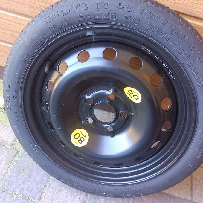 КОЛЕСО ДОКАТКА T115/70R16 Z PODNOSNIKIEM 