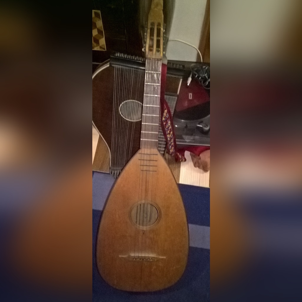 Stary instrument strunowy cytra Wałbrzych Kup teraz na Allegro