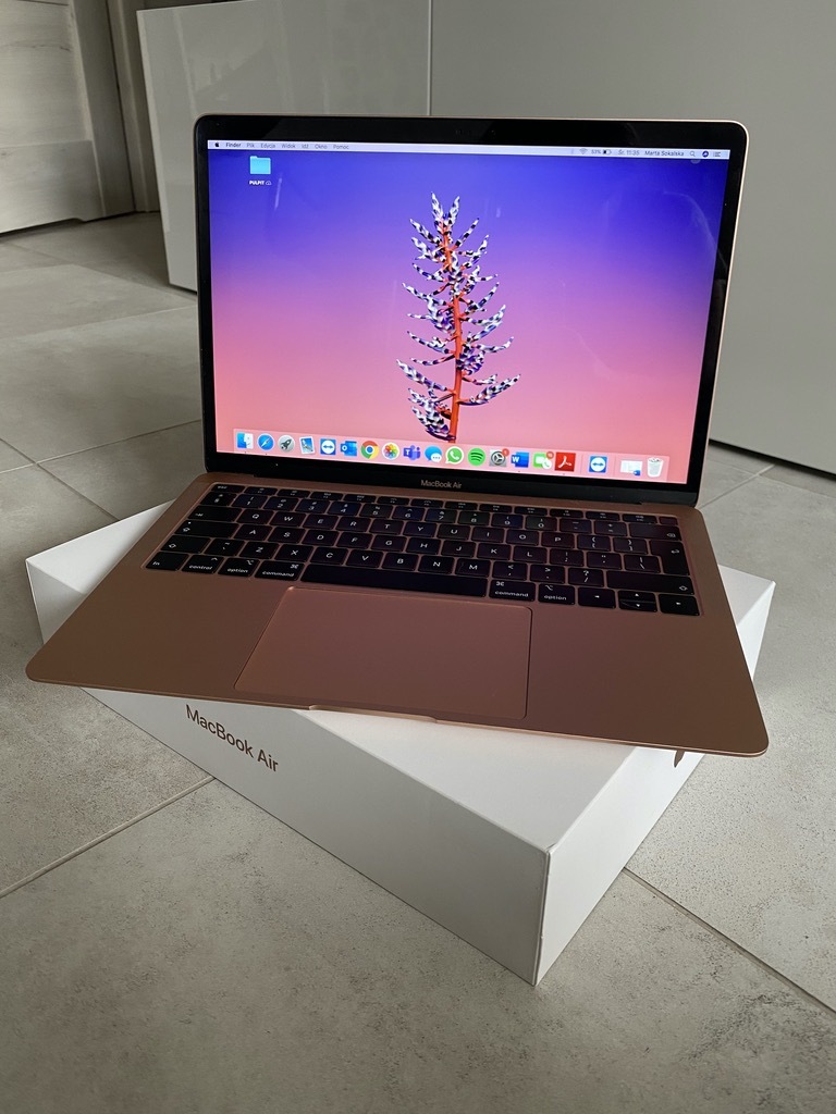 MacBook Air Rose Gold idealny komplet, jak nowy. Poznań Kup teraz