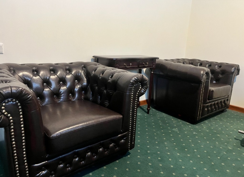 Chesterfield York sofa rozkładana + 2 fotele Gdańsk Kup teraz na