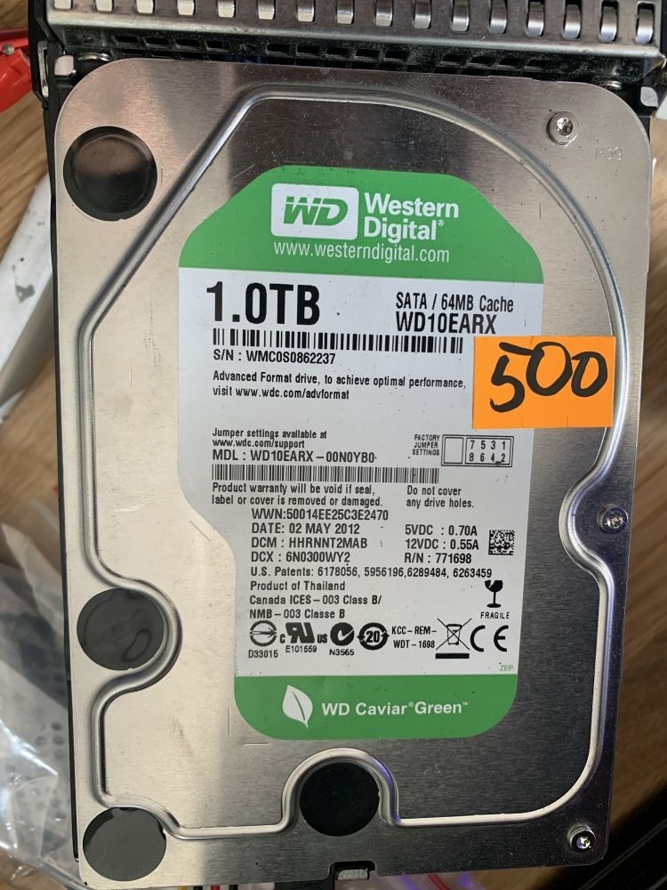 Dysk twardy WD 3,5" WD10EARX 1000 GB 1 TB 64 MB | Kraków | Kup teraz na ...