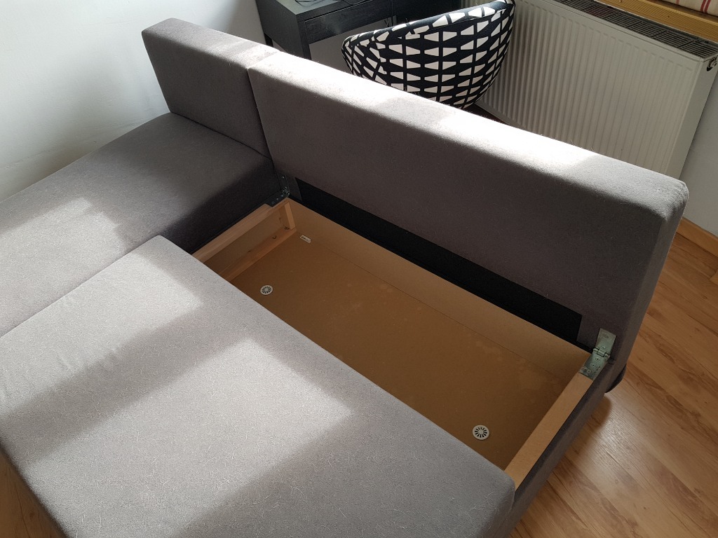 Rozkładana sofa 3osobowa IKEA ANGSTA szara Tychy Kup teraz na