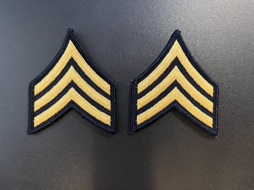 Naszywka US Army Sergeant E5 Blue Gold para | Poznań | Kup teraz na ...