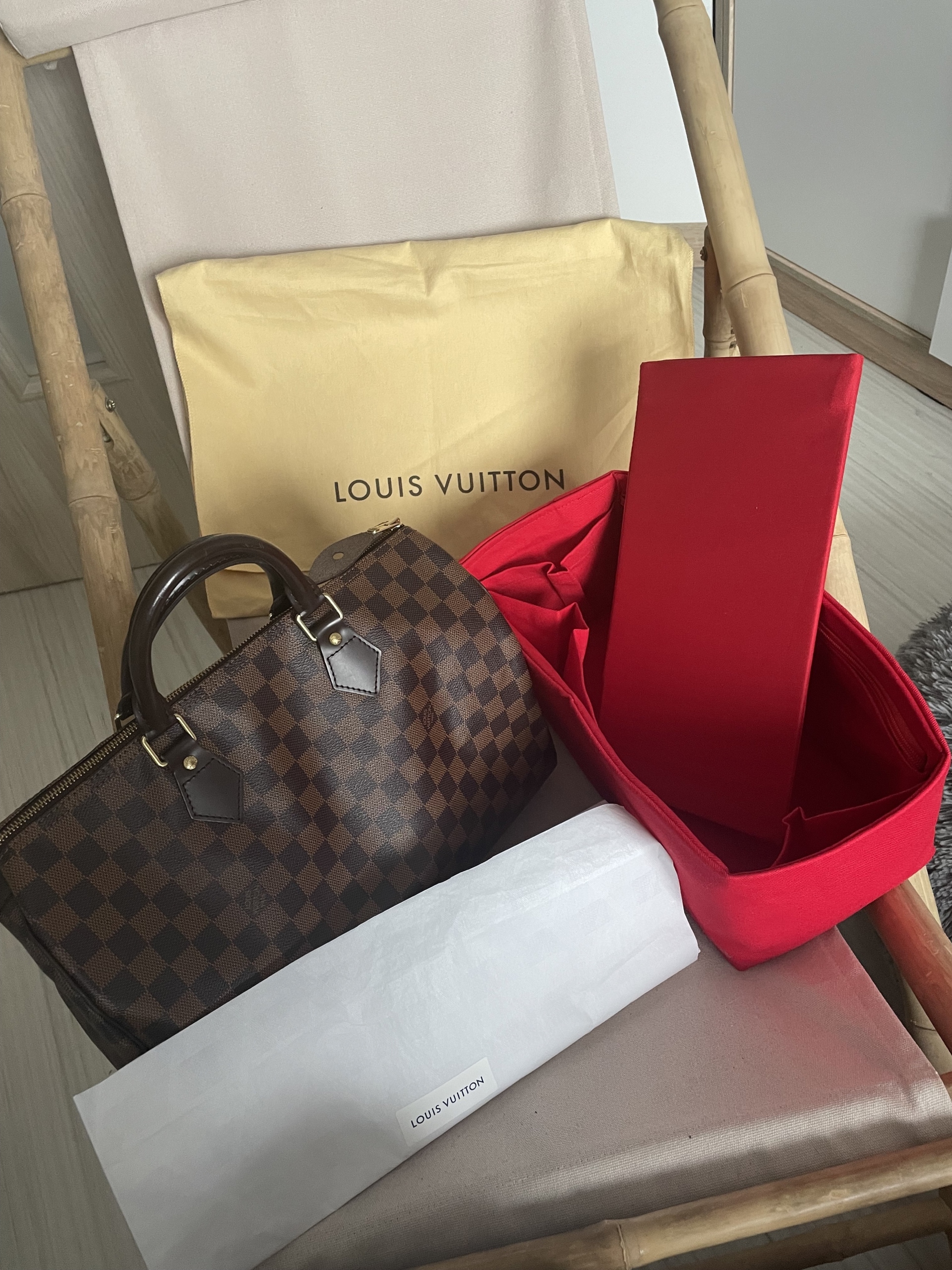 Louis Vuitton Speedy 35 ORYGINALNA torba torebka - 7570868105