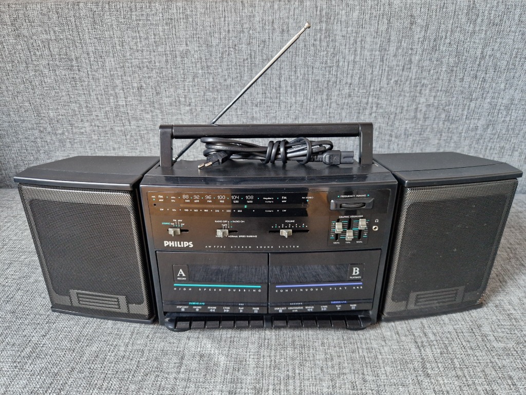 Boombox PHILIPS AW 7792 Radio Magnetofon SPRAWNY | Dopiewo | Kup teraz ...