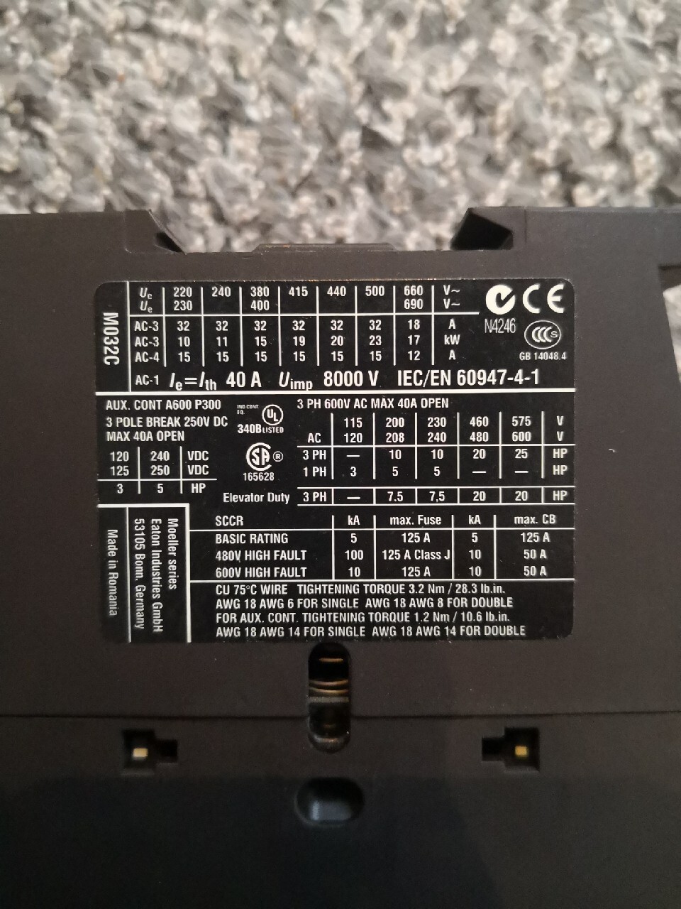 Stycznik mocy DILM32-10(110V50HZ,120V60HZ) EATON | Piaseczno ...