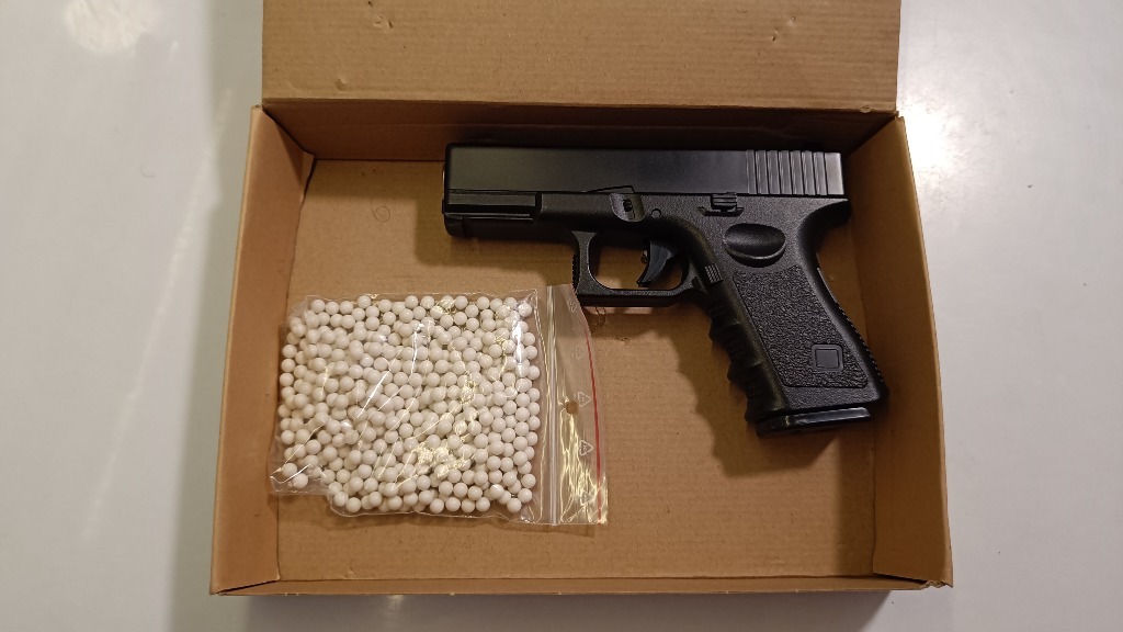 Pistolet ASG na kulki, Airsoft Gun, G15, 100 kulek Kraków Kup teraz na Allegro Lokalnie