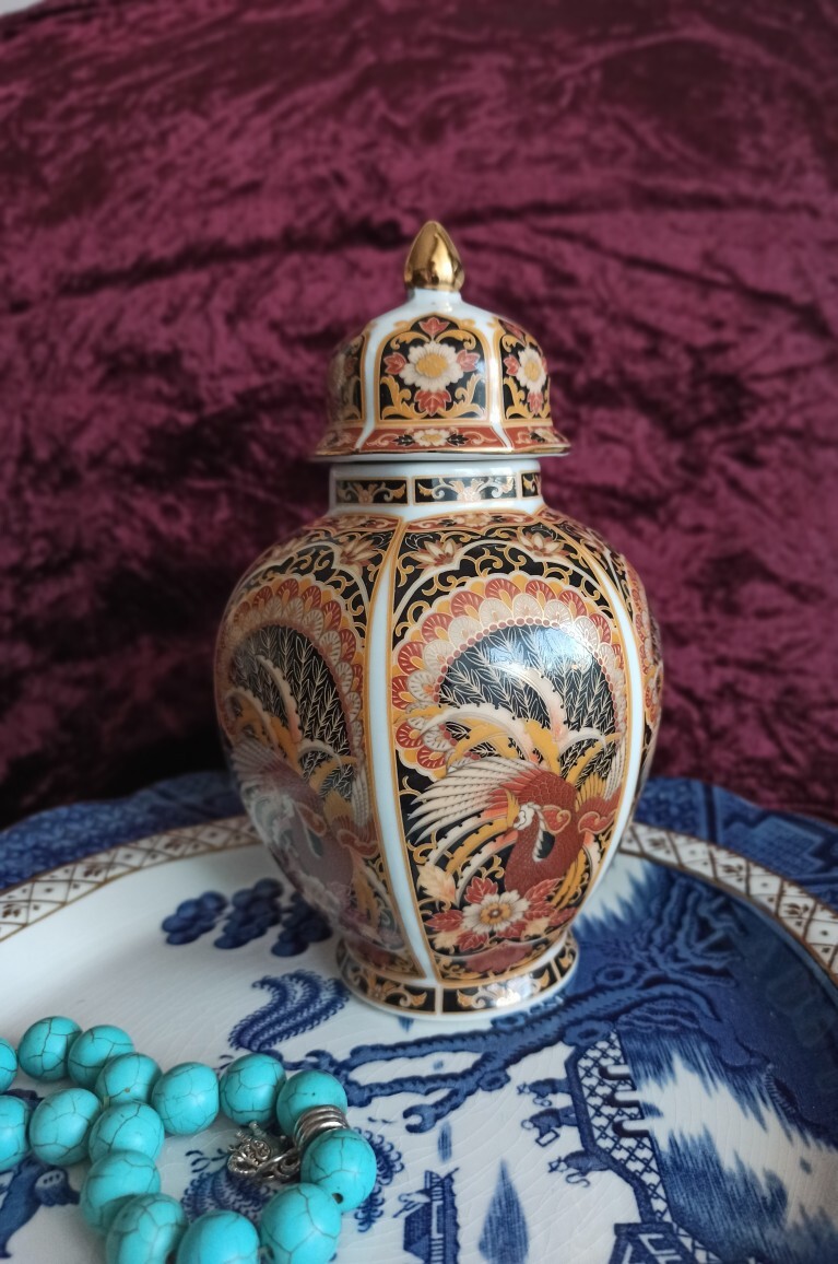 Amfora porcelanowa w stylu japońskim vintage Warszawa Kup teraz na