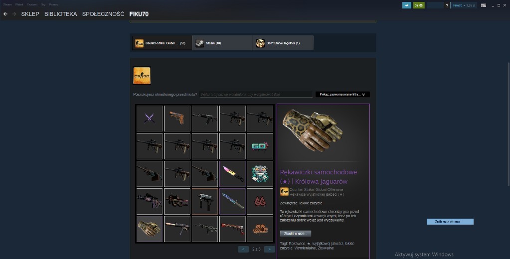 CSGO DRIVER GLOVES QUEEN JAGUAR *MINIMAL WEAR* Bogatynia Kup teraz