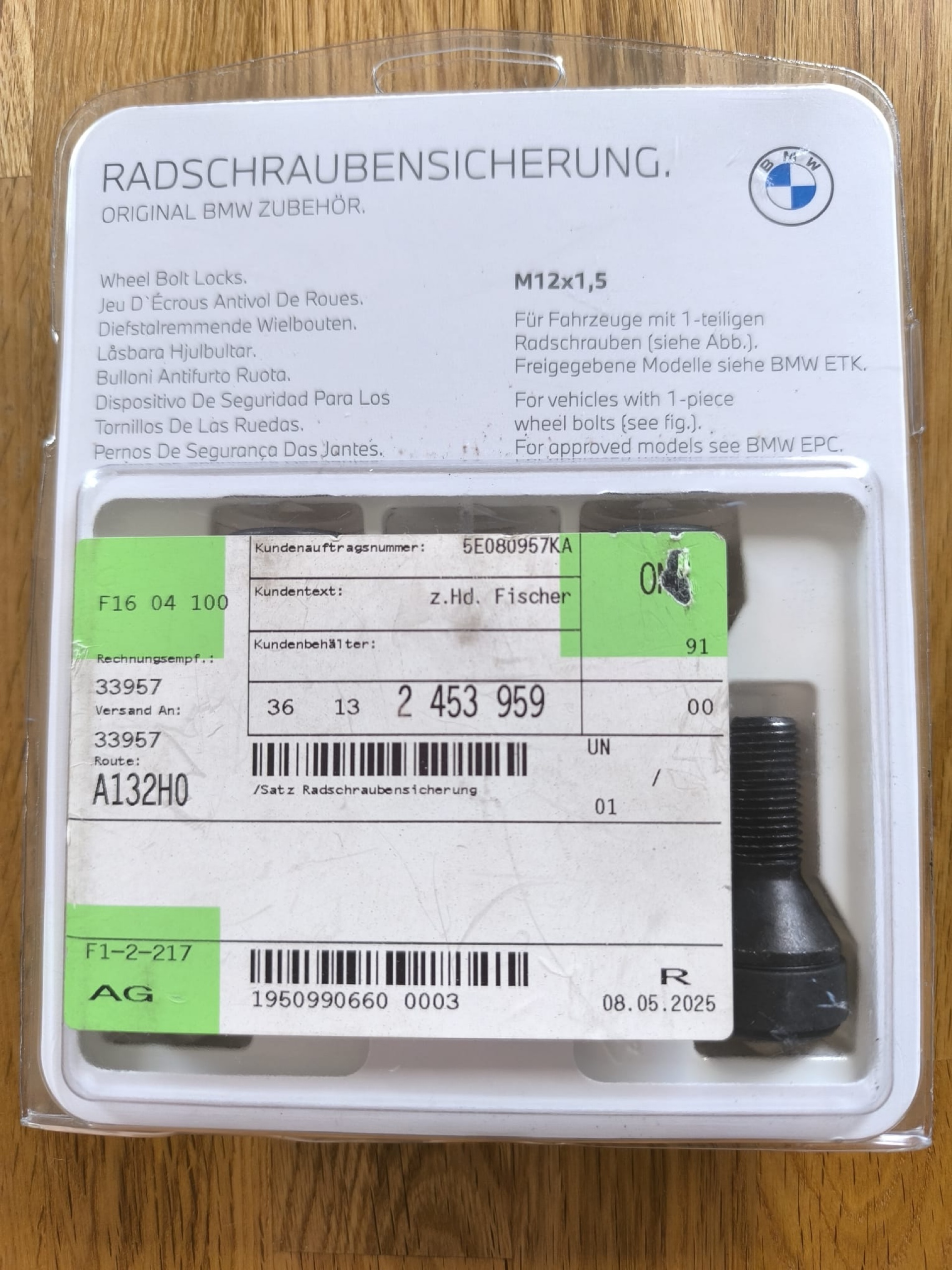 БОЛТИ СЕКРЕТКИ ZLODZIEJKA BMW OE 36 13 2453959 