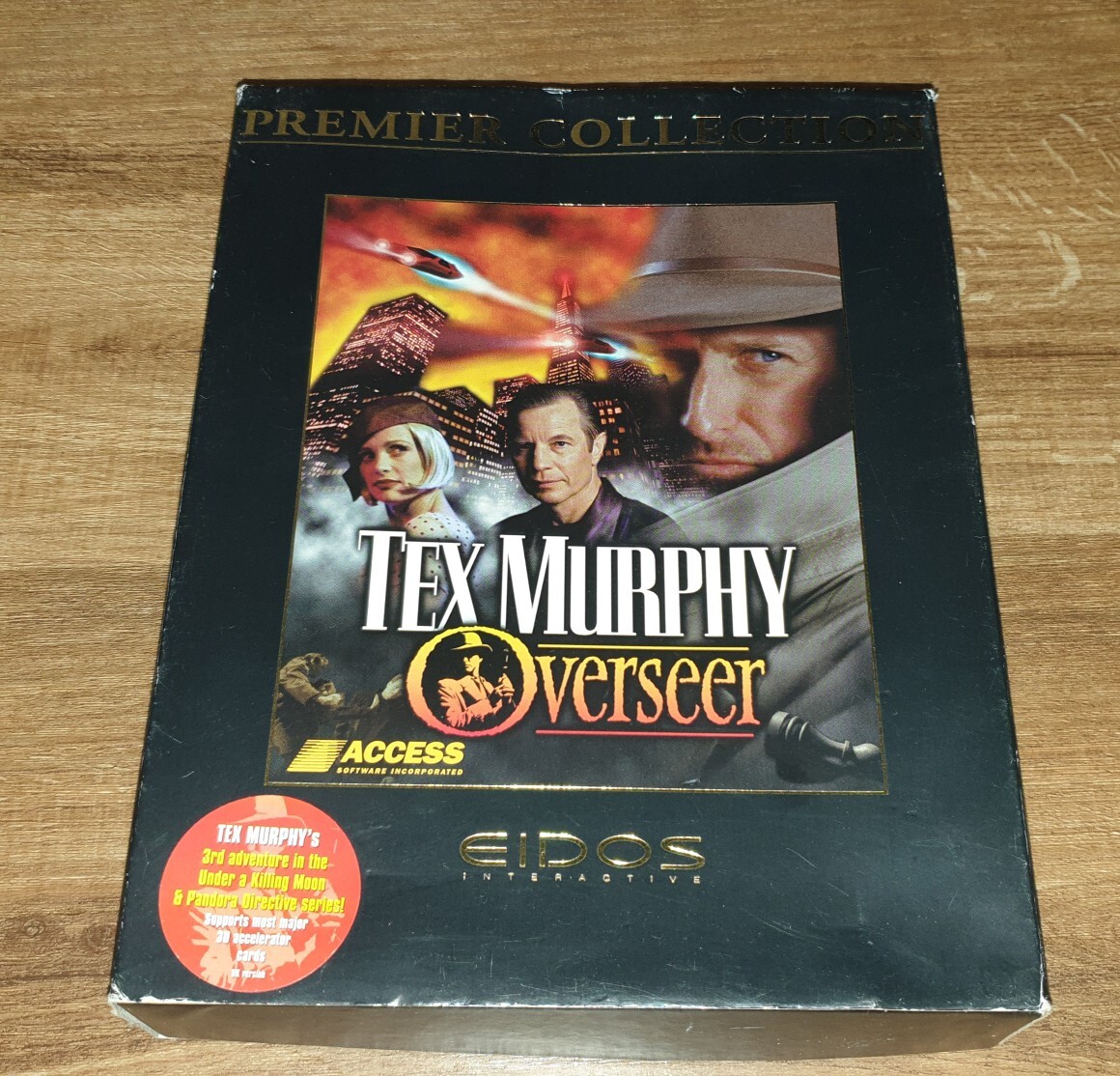 JEU PC - TEX MURPHY OVERSEER - BIG BOX - EIDOS PREMIER COLLECTION 1997