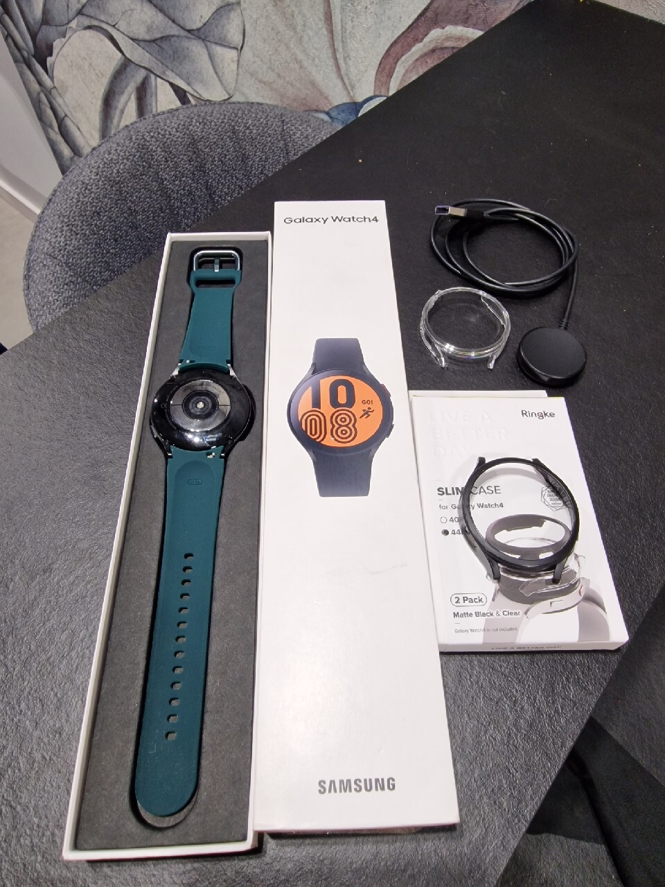 Samsung galaxy watch 4 44mm LTE JAK NOWY ZESTAW !! Plonki Kup teraz