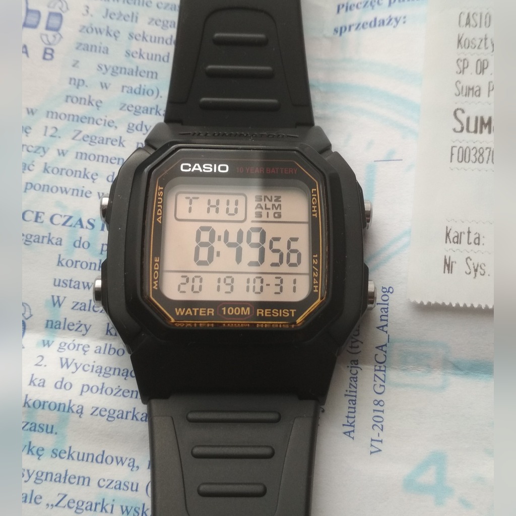 Zegarek Casio w800 | Nowy Staw | Kup teraz na Allegro Lokalnie