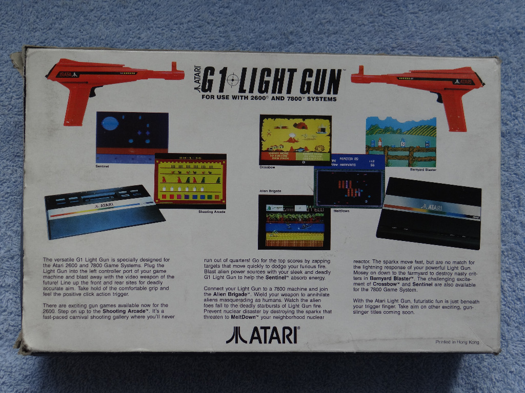 UNIKAT JEDYNY PISTOLET ATARI G1 LIGHT GUN BOX GRA Turek Kup teraz