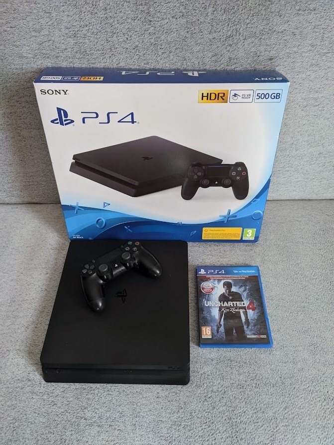 Konsola Sony PlayStation 4 SLIM + PAD + Uncharted Warszawa Kup