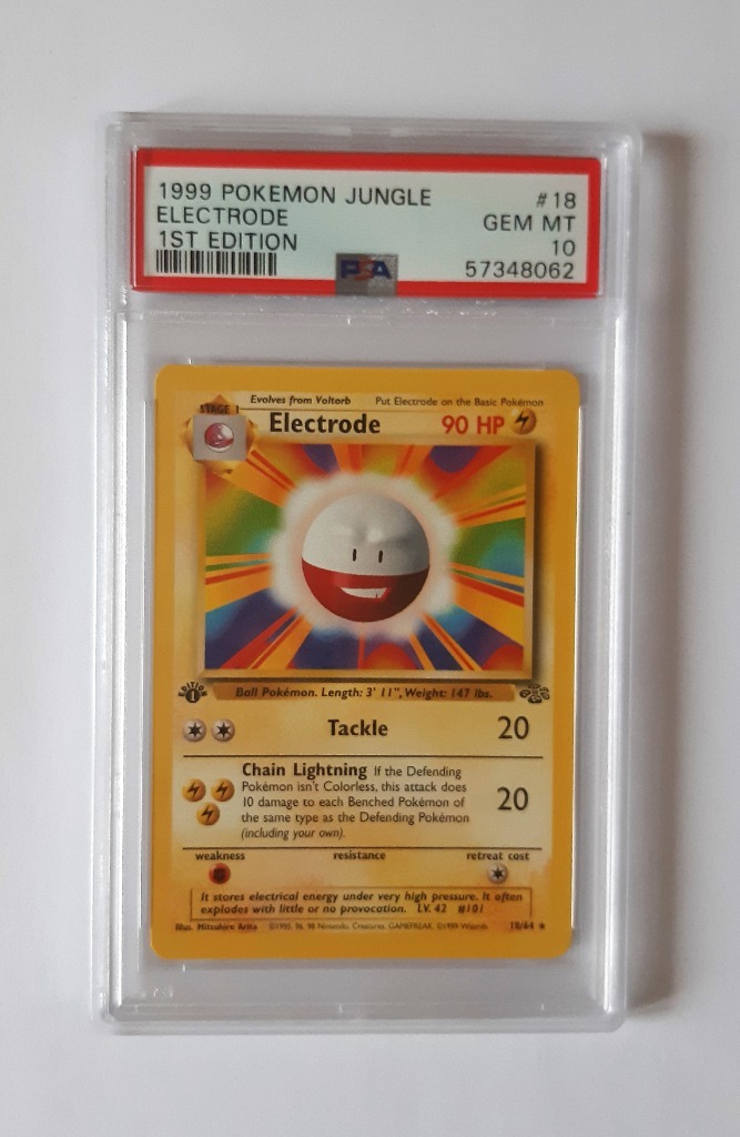 PSA 10 Pokemon Electrode Jungle 18/64 1st edition Bydgoszcz Kup teraz na Allegro Lokalnie