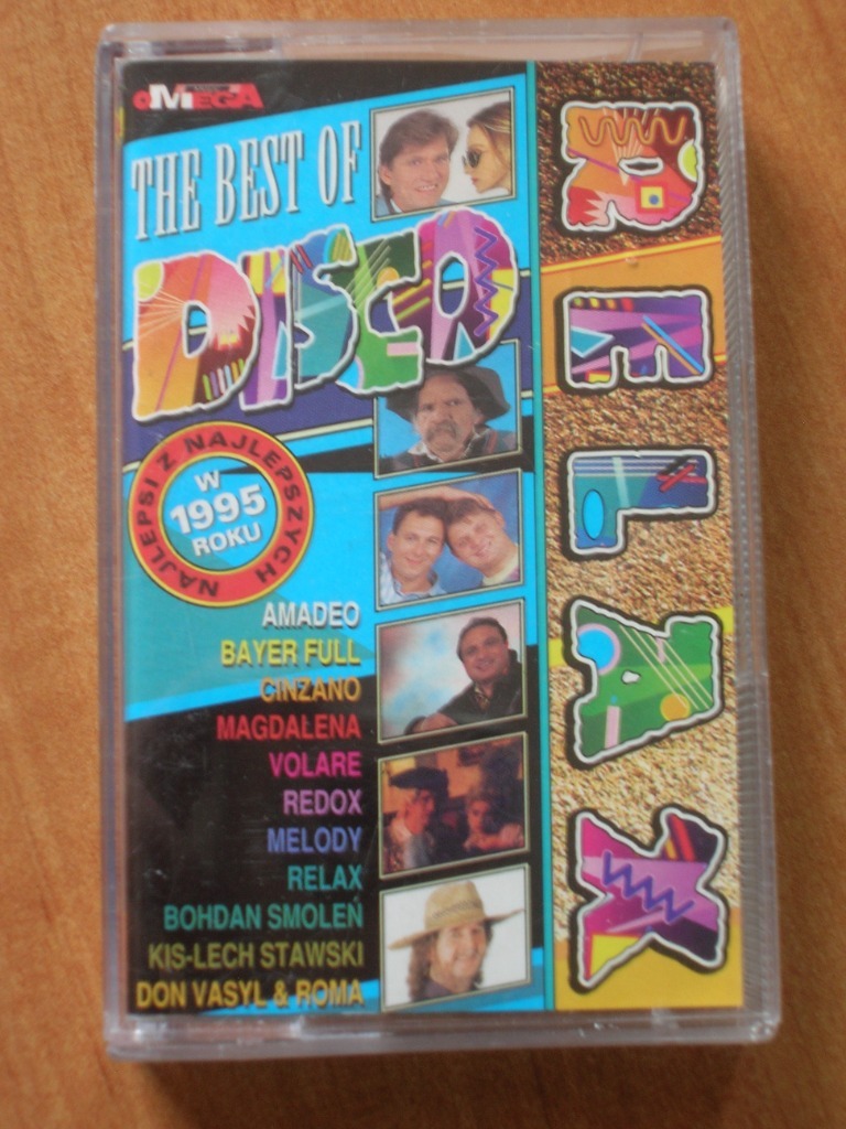 Kaseta audio Disco Relax najlepsze utwory 1995 rok Mstów Licytacja