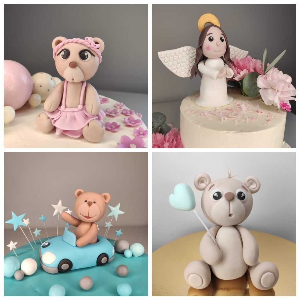 Figurki z masy cukrowej miś Postoliska Kup teraz na Allegro Lokalnie