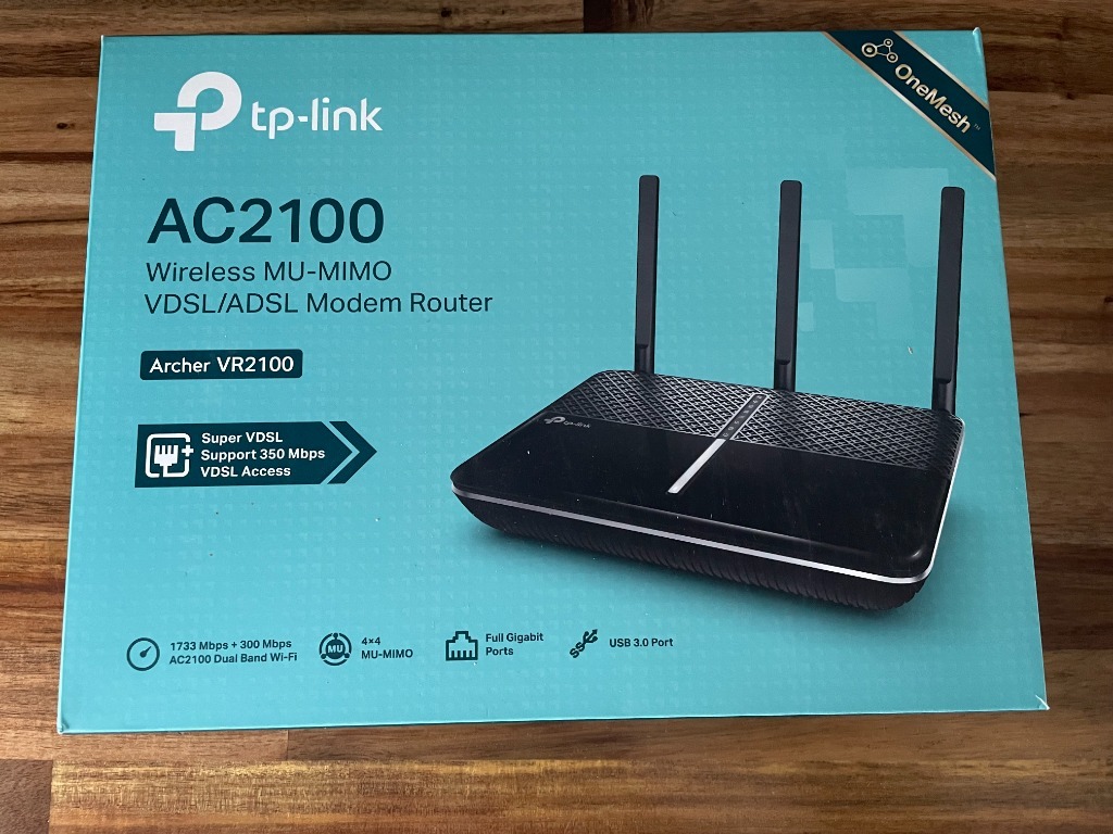 Router TP LINK AC2100 VDSL ADSL Archer VR2100 | Kraków | Kup teraz na ...