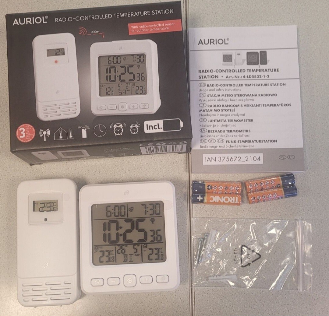 Stacja pogody bezprzewodowa meteo z LIDL + baterie Wodzisław Śląski