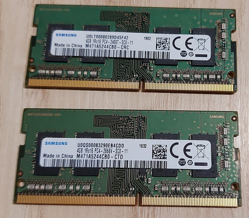 8GB RAM 2x4GB 1Rx16 PC4 -2666V-SC0-11, 2400T | Warszawa | Kup teraz na ...
