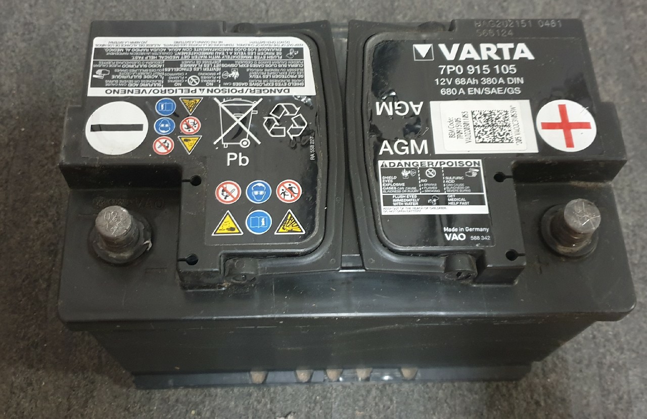 Аккумулятор varta agm 12v 68ah 680a 7p0915105 Купити в Україні: б/в  розбирання, оригінал, ціна