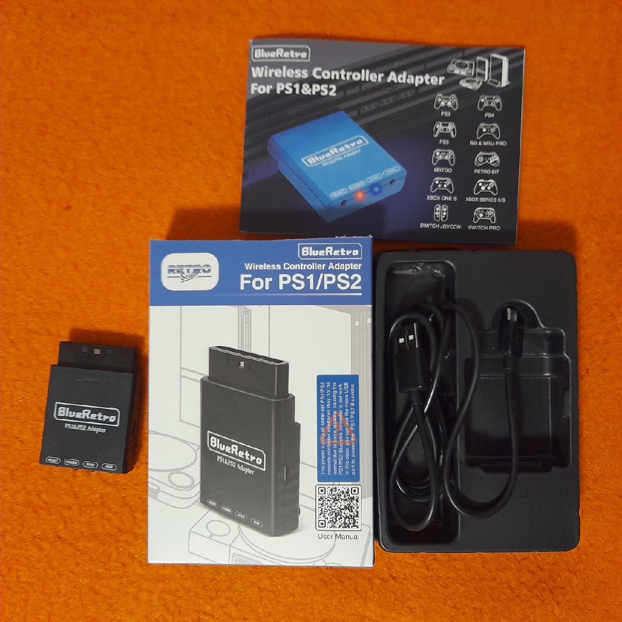 Blue Retro adapter bluetooth do Ps1 i Ps2 Bogatynia Kup teraz na