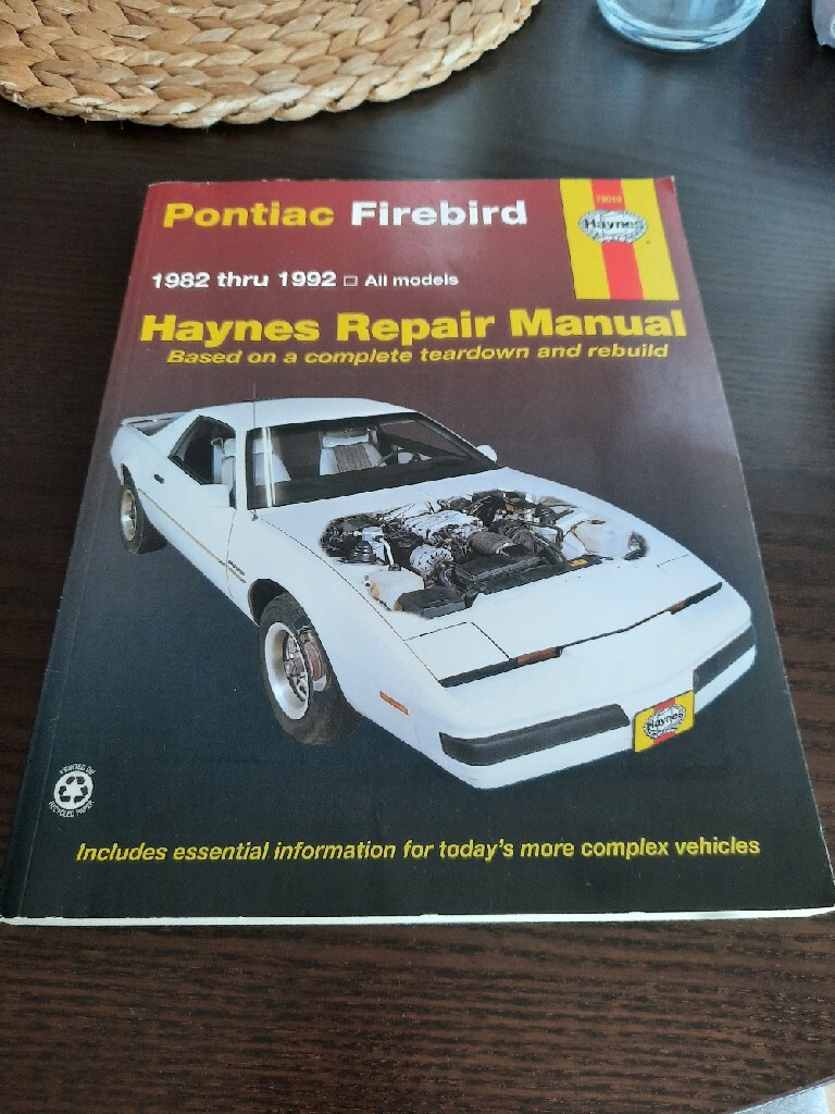 Haynes Repair Manual for 1982-1992 Pontiac Firebird 
