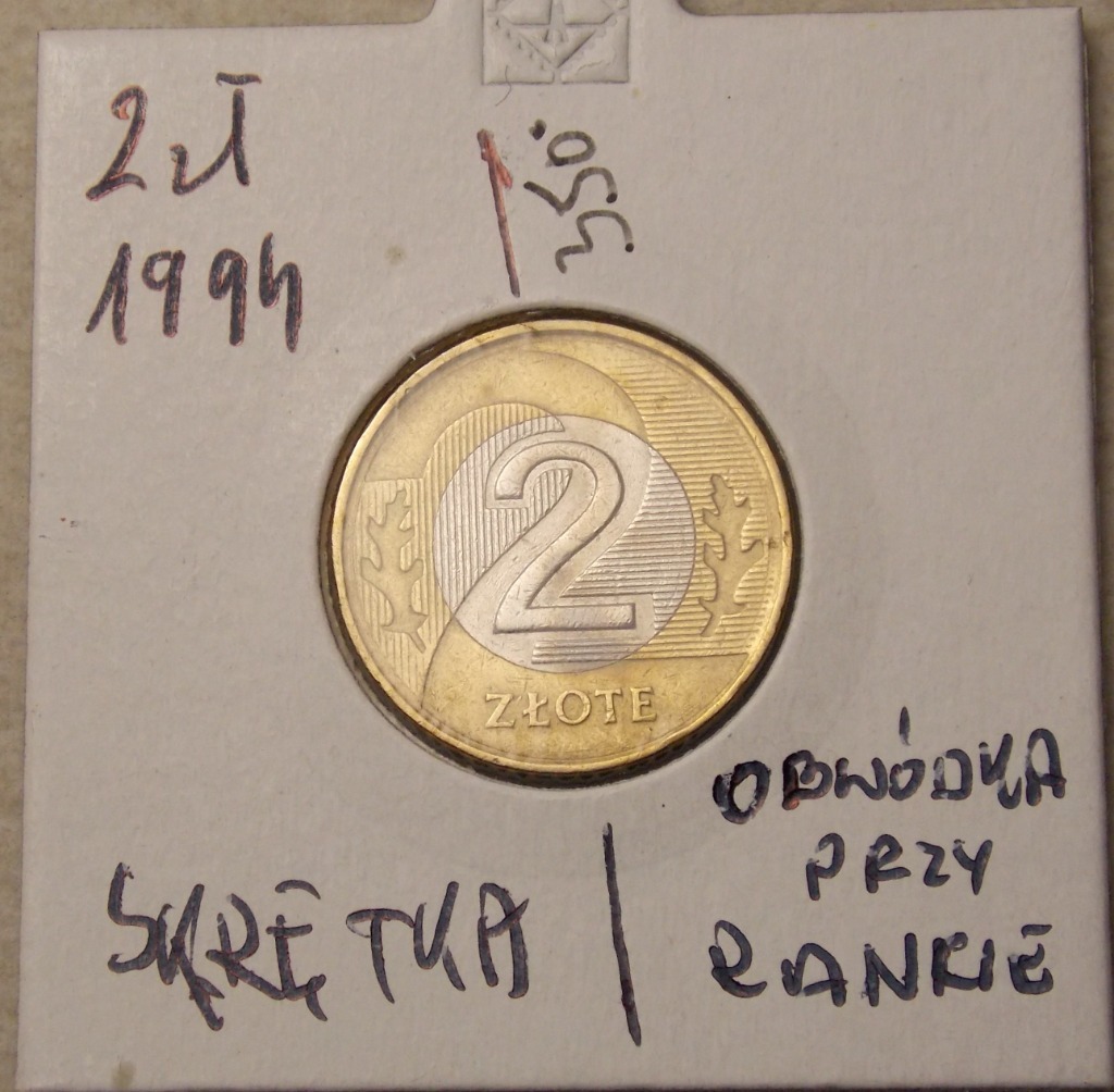 2 zł 1994 r DESTRUKT Skrętka 350 OBWÓDKA PRZY RANCIE | Krajenka | Licytacja na Allegro Lokalnie