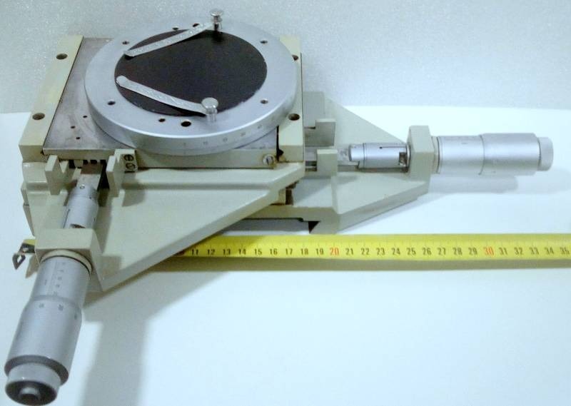 Stolik mikroskopowy obrotowy mikrometryczny 0,01mm | Leszno | Kup teraz ...