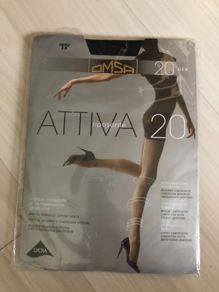 Rajstopy Relaksujące OMSA Attiva 20, NERO, 2-S | Piaseczno | Kup teraz ...