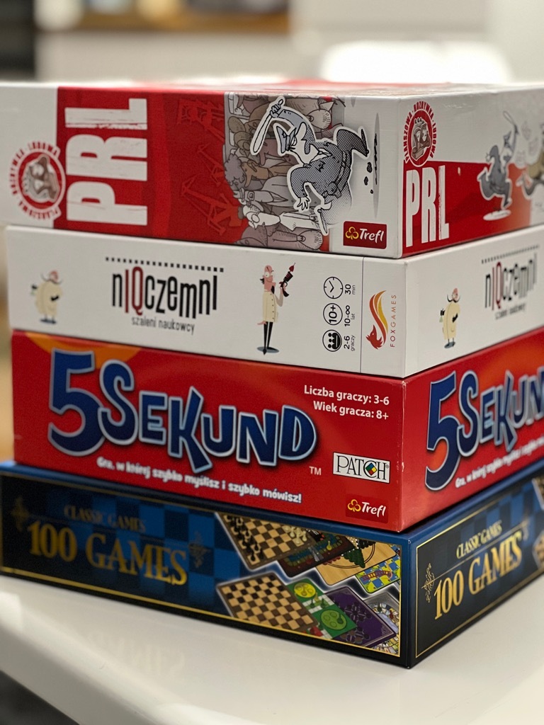 Zestaw gier 5 sekund, PRL, nIQczemni i 100 Games Warszawa Kup