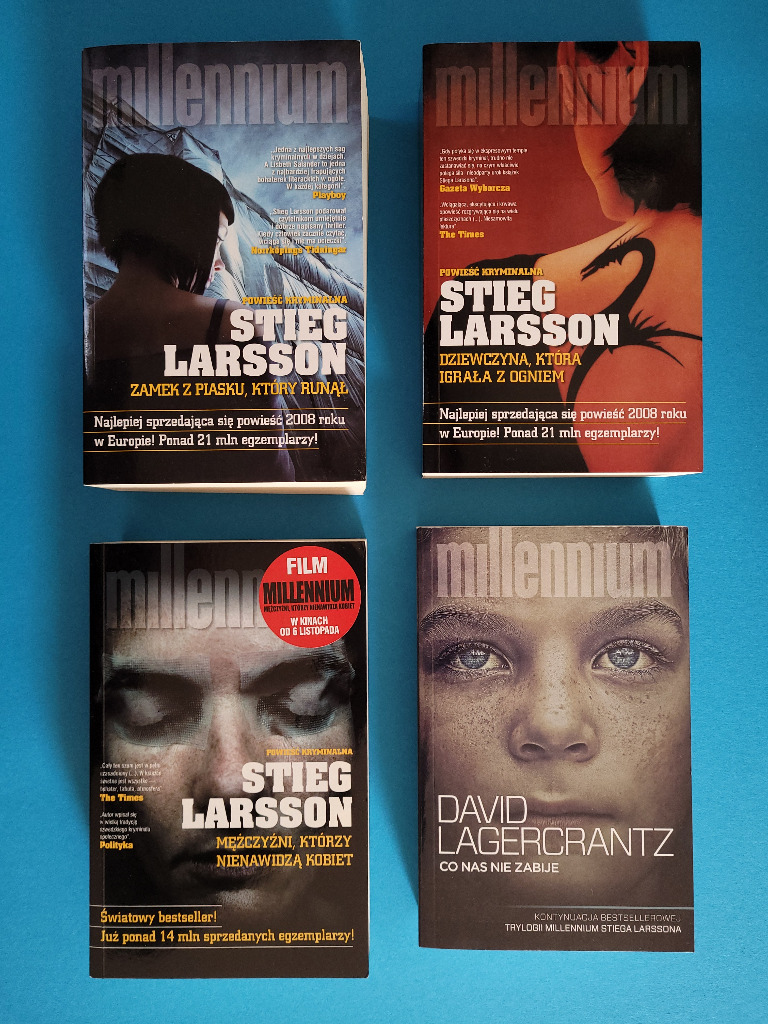 Stieg Larsson, D.LagercrantzTrylogia Millenium + POZNAŃ Kup teraz