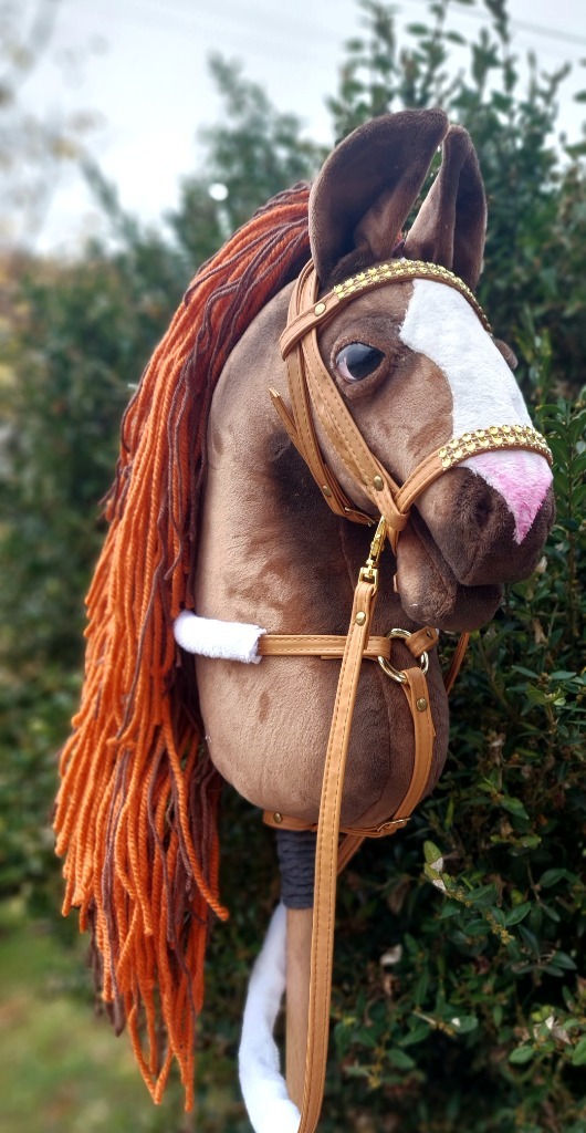 Hobby horserealistyczne oczy ogłowie z ekoskóry Gdańsk Kup teraz