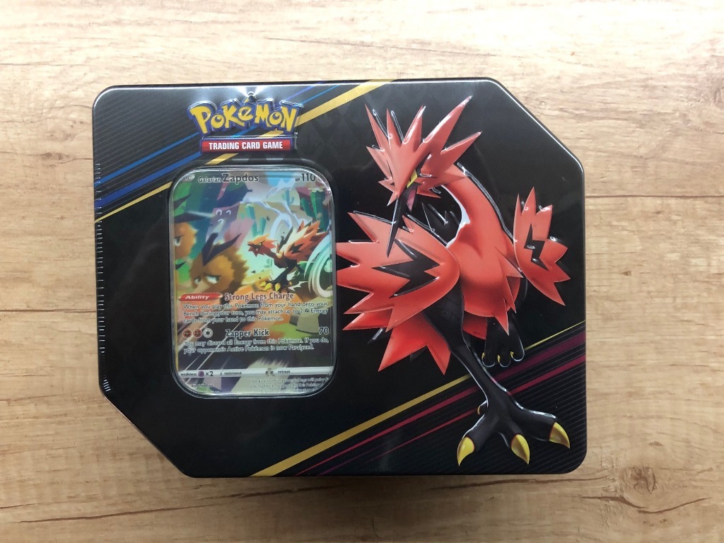Crown Zenith tin Galarian Zapdos Box ETB puszka Witkowo Kup teraz na Allegro Lokalnie
