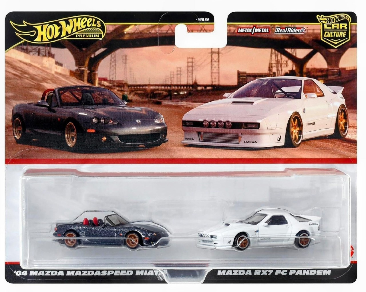 Hot Wheels Premium 2pak MAZDA MIATA & MAZDA RX7 PANDEM Car Culture ...