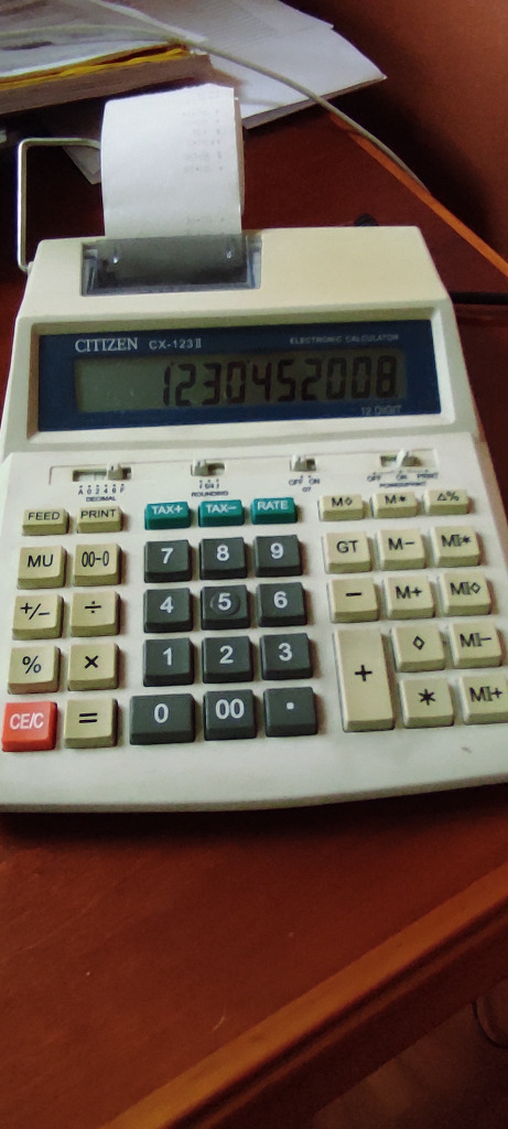 Nastro Inchiostrato Nero-Rosso Per Citizen CX/123/126/146 - Rullo Ricambio - Foto 8