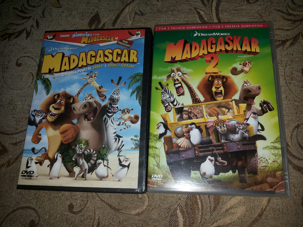 Madagaskar 1 + 2 DVD po polsku | Gdańsk | Kup teraz na Allegro Lokalnie
