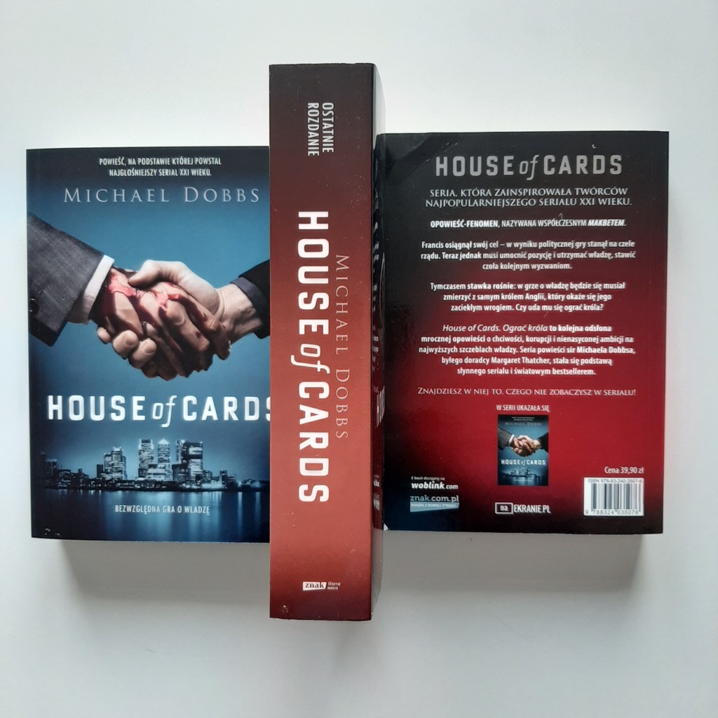House of Cards Michael Dobbs zestaw Łódź Kup teraz na Allegro Lokalnie