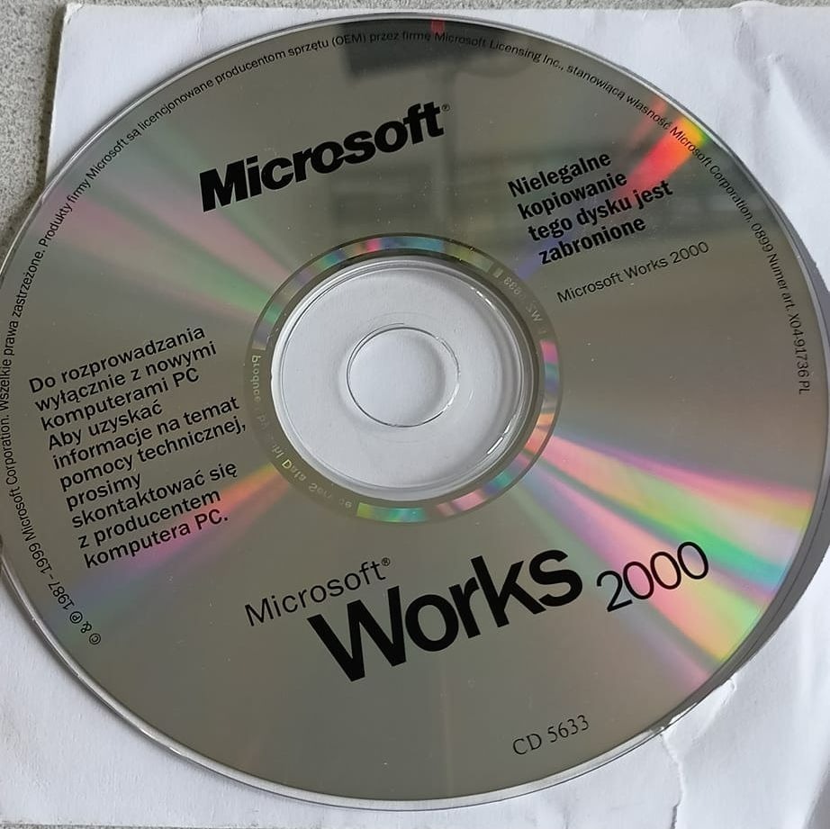 Microsoft Works 2000 Gubin Kup Teraz Na Allegro Lokalnie