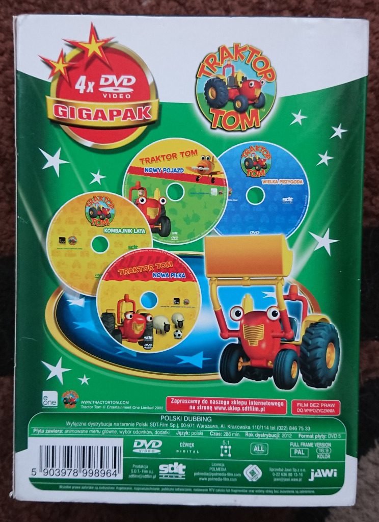 Bajka DVD Traktor Tom 4xDVD GigaPack Gdynia Kup teraz na Allegro