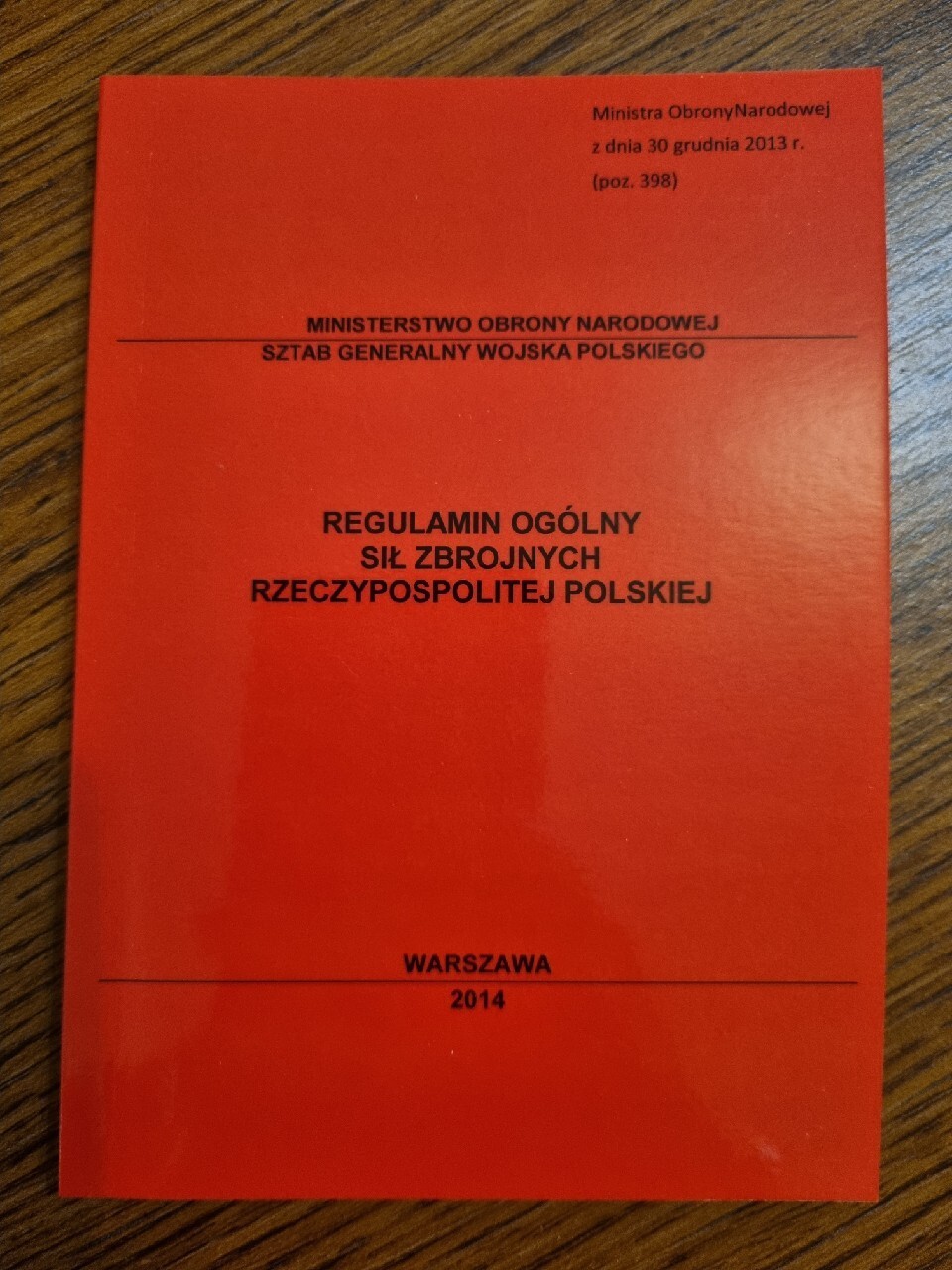 Regulamin Ogolny Sil Zbrojnych Rp