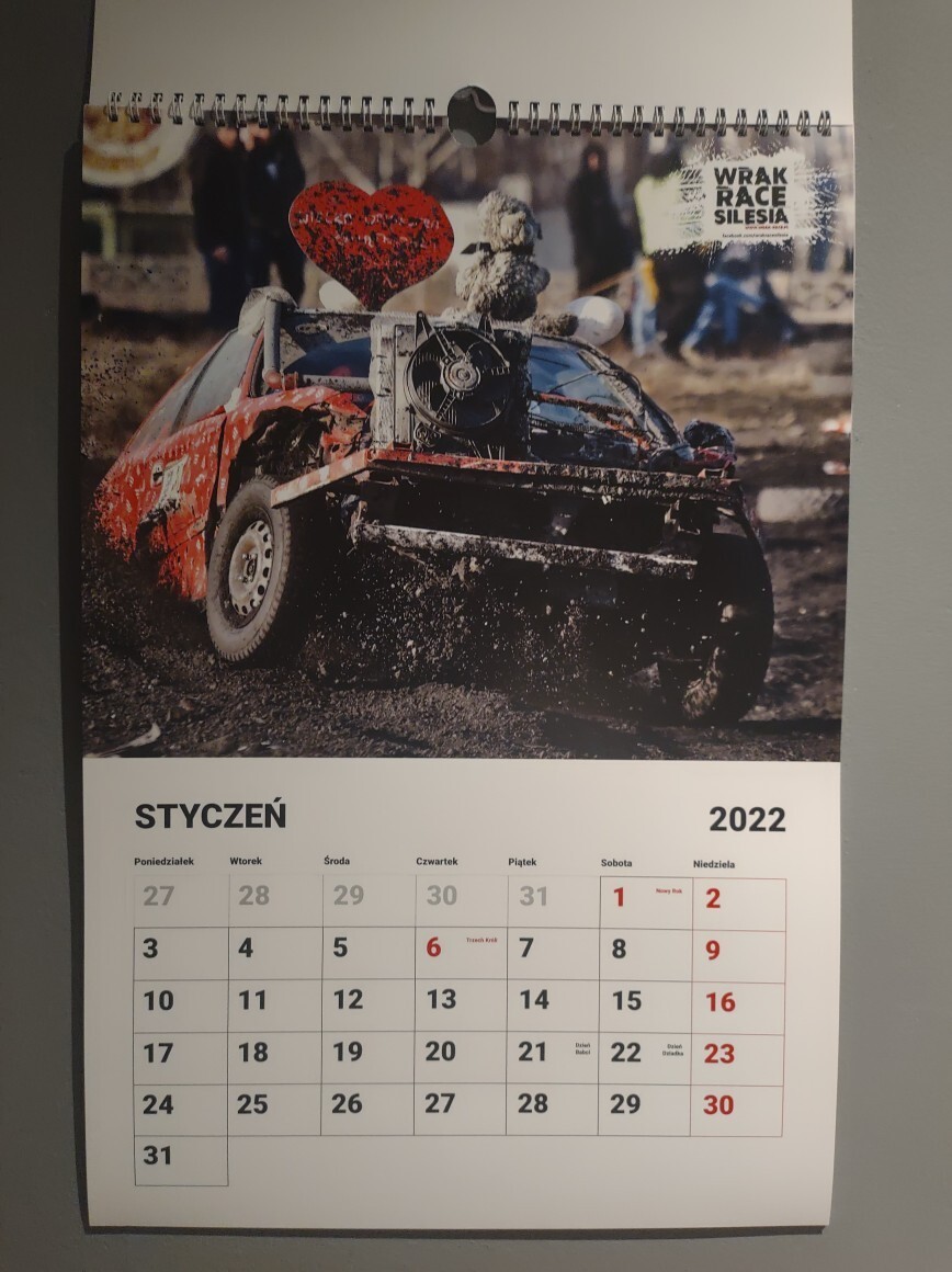 Zdjęcie oferty: Kalendarz WRAK-RACE Silesia 2022