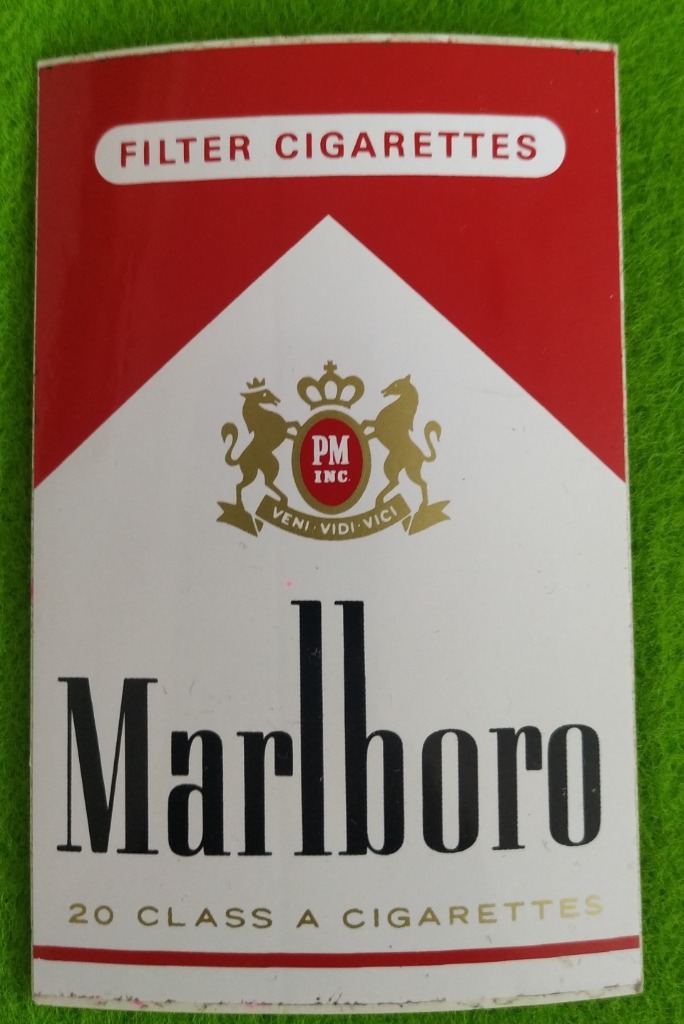 Marlboro naklejka Sławków Licytacja na Allegro Lokalnie