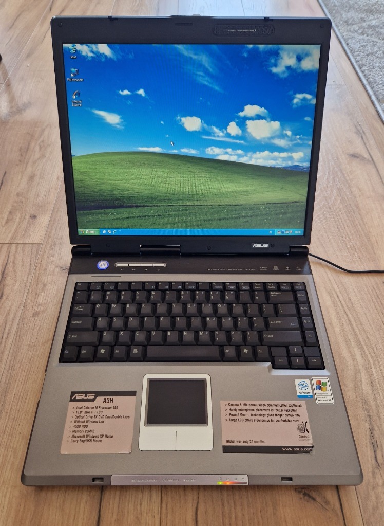 Laptop Asus A3H 15" 2GB RAM 40GB HDD Windows XP Pruszcz Gdański Kup teraz na Allegro Lokalnie