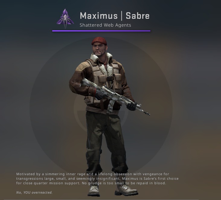SKIN AGENT CS:GO Maximus | Sabre POSTAĆ | Warszawa | Kup teraz na Allegro  Lokalnie