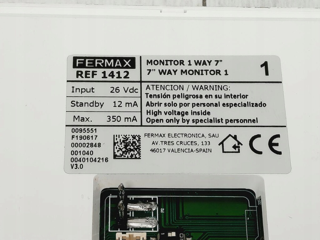 Wideodomofon Fermax 1412 Warszawa Kup teraz na Allegro Lokalnie
