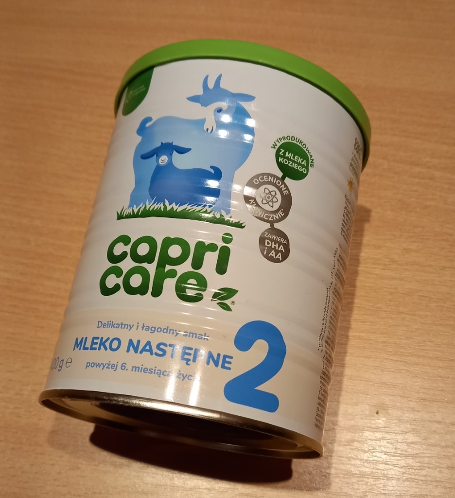 Puszki po mleku modyfikowanym Miralex Capricare 2, Kielce